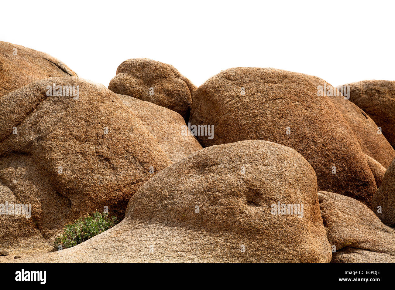 Erosi arrotondati massi di granito di sfondo. Foto Stock