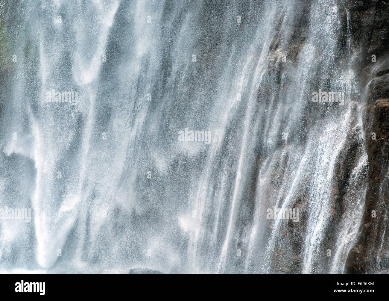 White water cascading Foto Stock