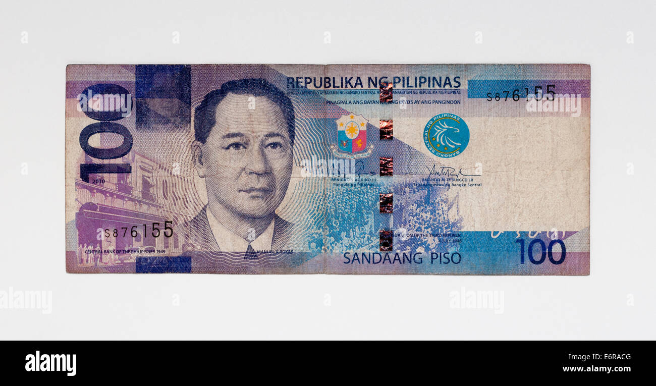 Filippine 50 cinquanta Piso Bank nota. Foto Stock