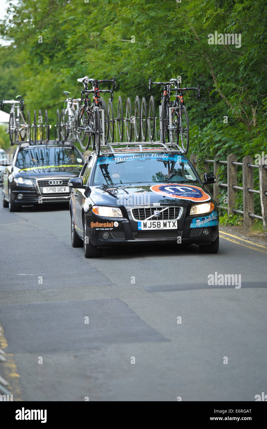 Azione dalla British Road cycling Championships 2010. Orzo Lancashire. Foto Stock