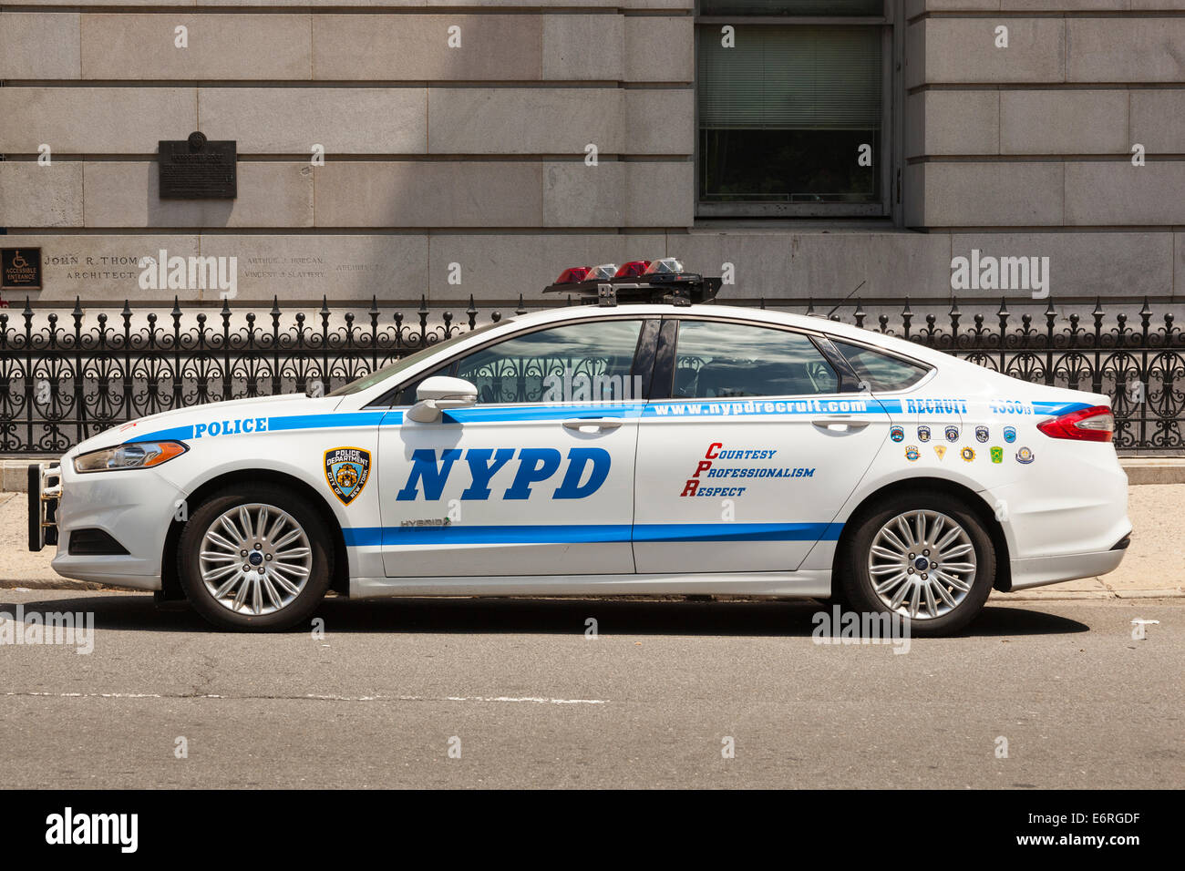 Il New York Police Department auto, NYPD, Manhattan, New York, New York, Stati Uniti d'America Foto Stock