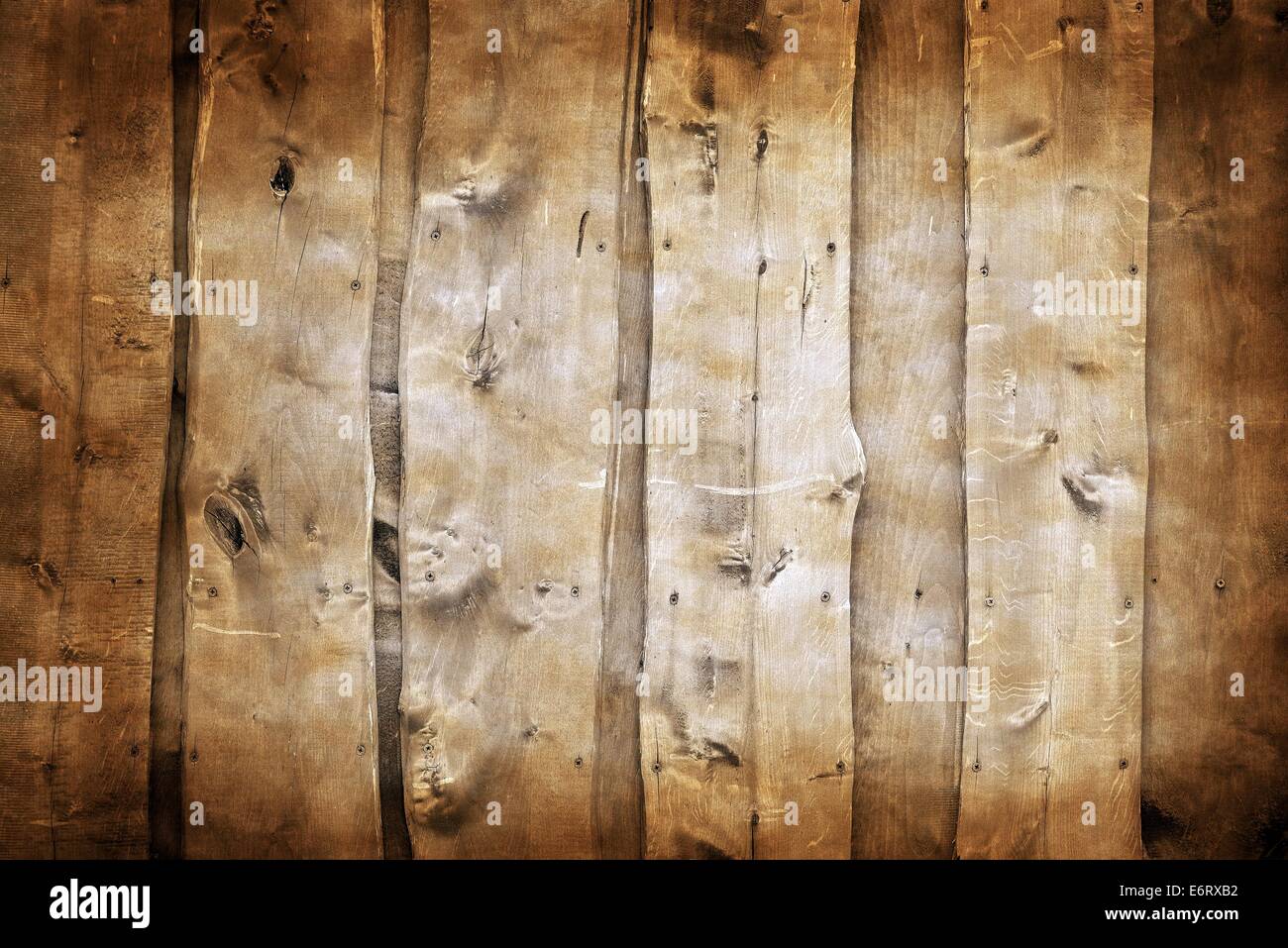 In legno antico texture di sfondo di legno della struttura di parete del pannello Foto Stock