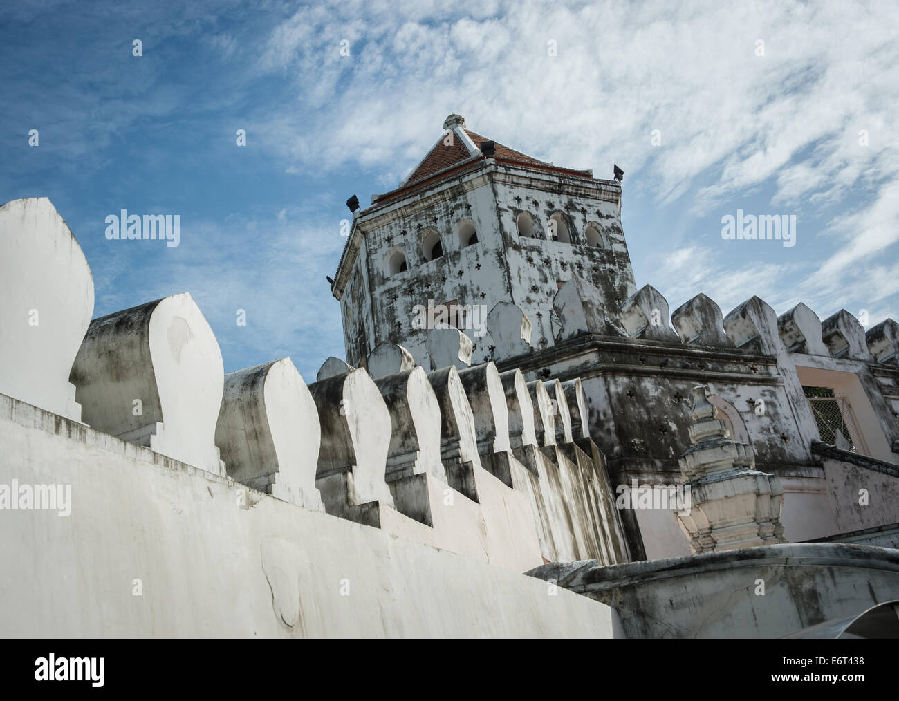 Phra Sumen Fort a Bangkok, in Thailandia. Foto Stock