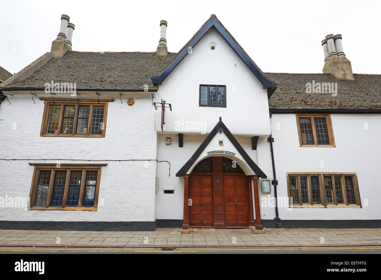 Edificio del XVII secolo una volta che la casa della famiglia di nasello Priestgate Peterborough Cambridgeshire Regno Unito Foto Stock