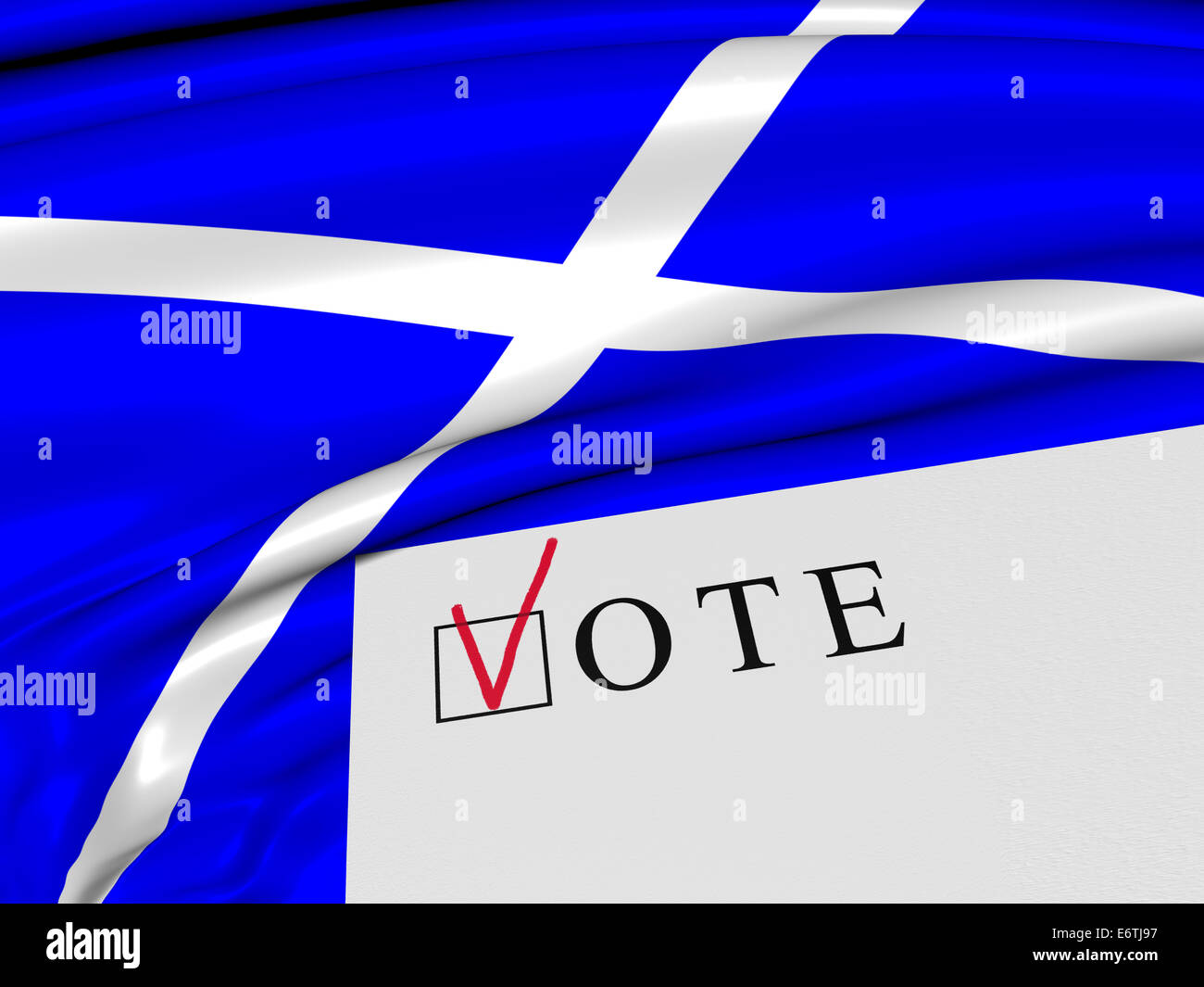 La Scozia. Votazione. Referendum. Foto Stock