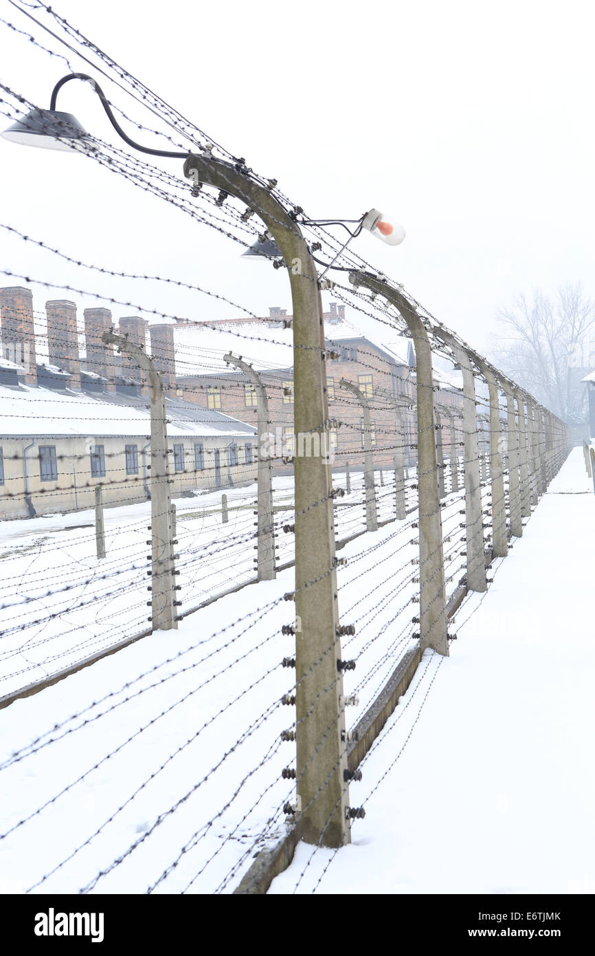 Auschwitz-Birkenau Campo di lavoro e sterminio nazista Foto Stock