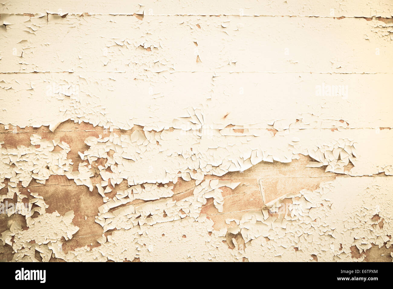 In legno antico sfondo nostalgico con pelati in colore beige, marrone o giallo. Foto Stock