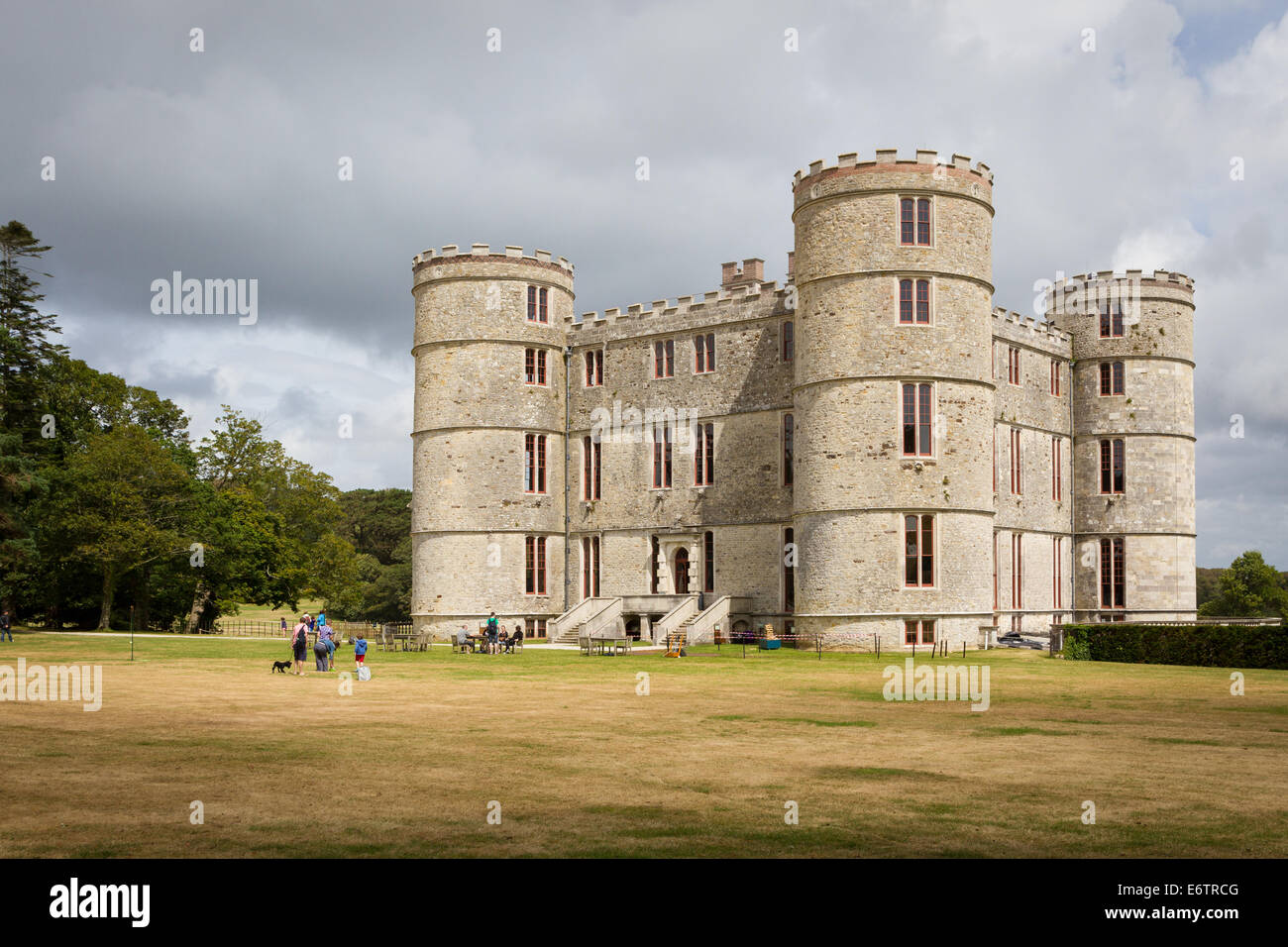 Lulworth Castle in Dorset, Inghilterra Foto Stock