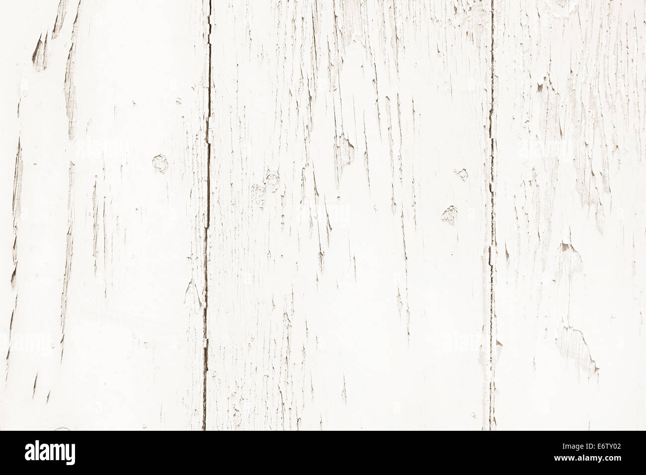 Shabby Chic: sfondo di legno vecchio in colore bianco - modellato e rustico. Foto Stock