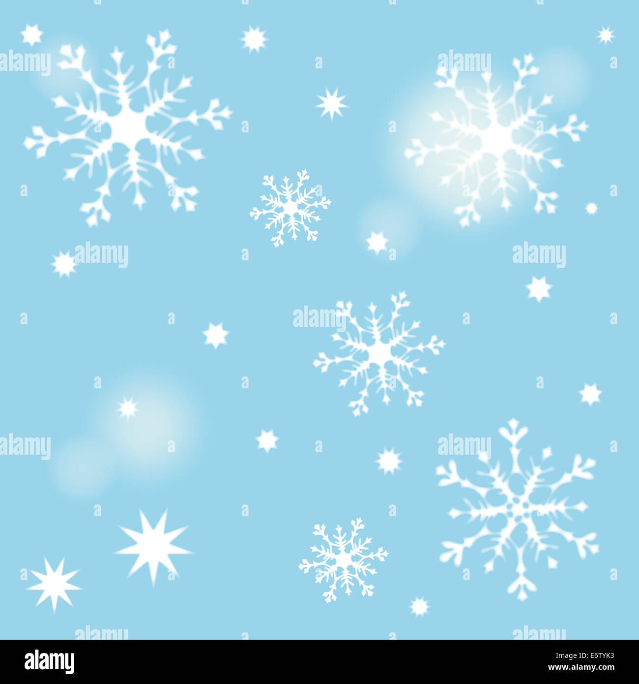 Stern Schneestern Schneesterne Sterne Muster hellblau Pattern Frohe Weihnachten Weihnachtsstern Weihnachtssterne Sternmuster Kon Foto Stock