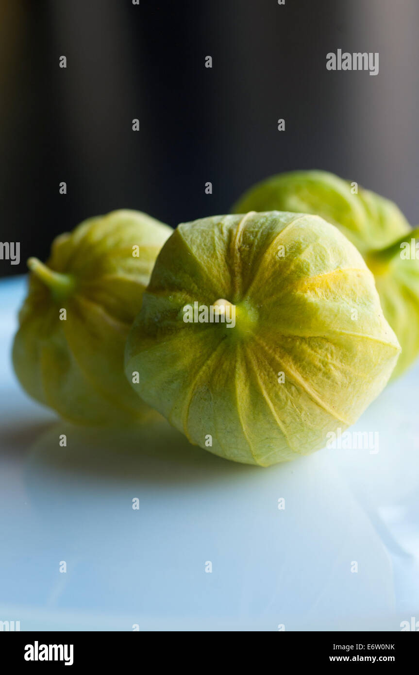 Tomatillos verde salsa verde ingrediente Foto Stock