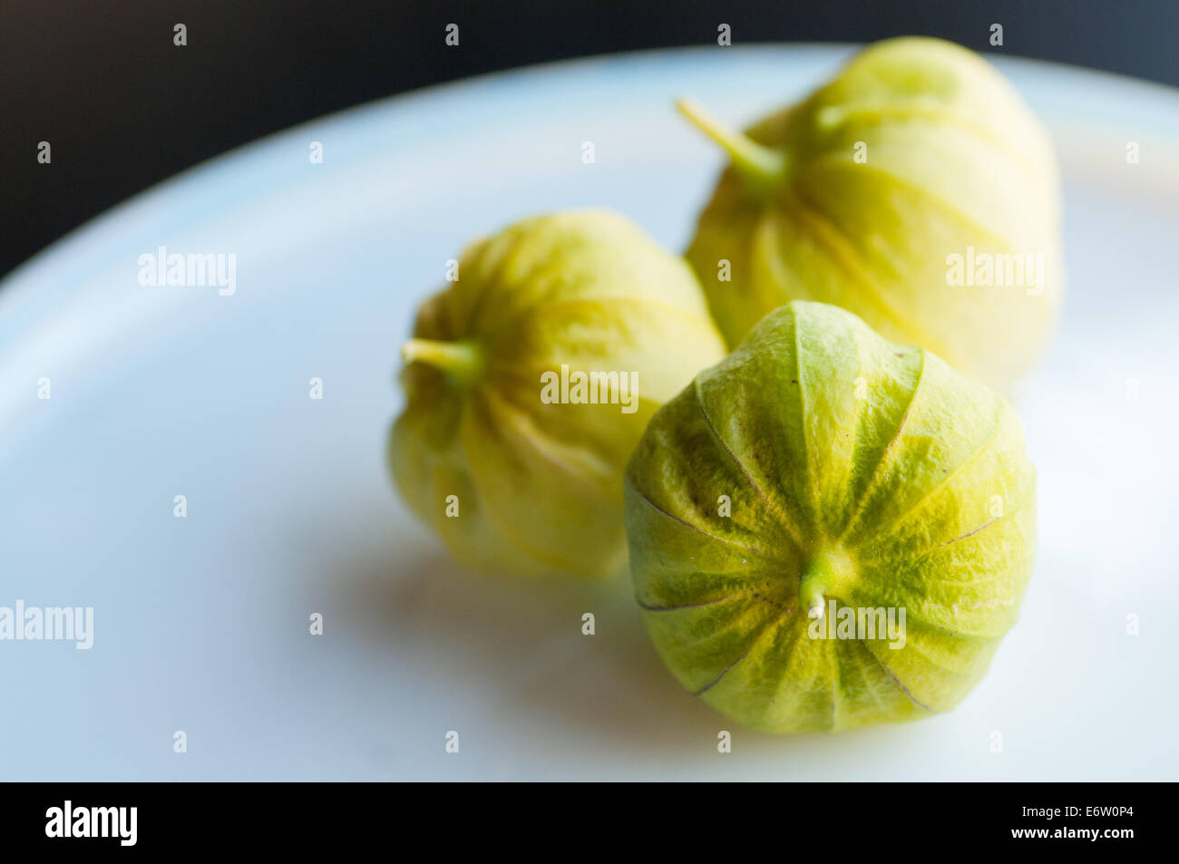 Tomatillos verde salsa verde ingrediente Foto Stock