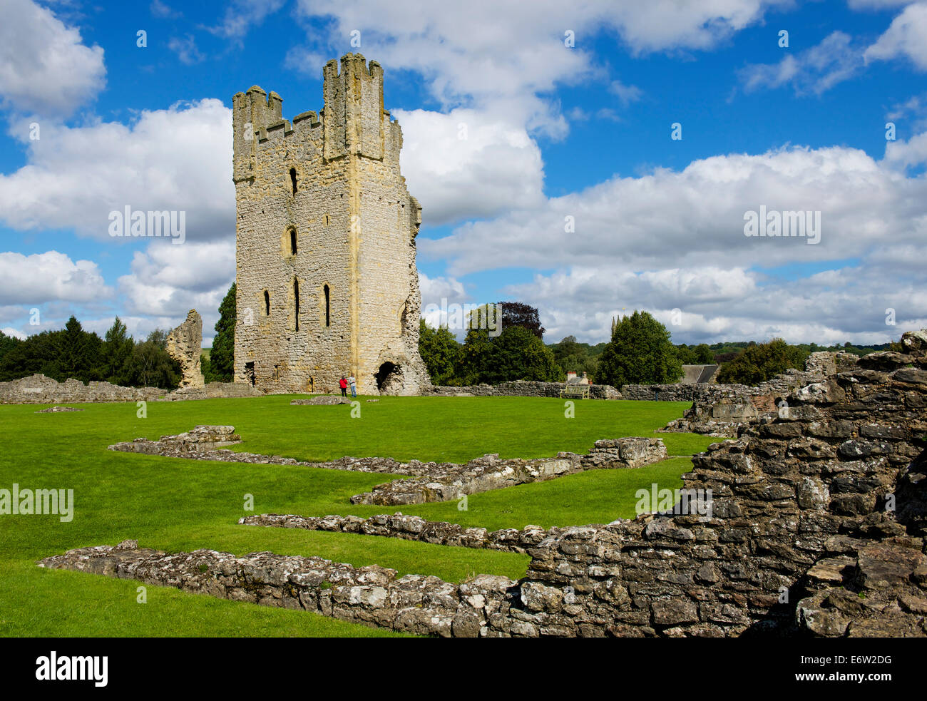 Castello di Helmsley, North Yorkshire, Inghilterra, Regno Unito Foto Stock