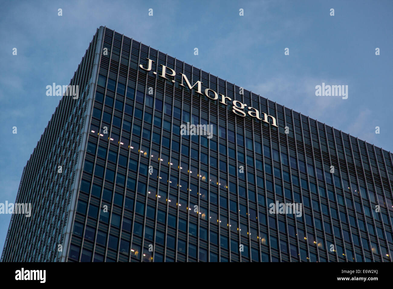 25 Bank Street, sede di JP Morgan, Canary Wharf, Londra, Inghilterra Foto Stock