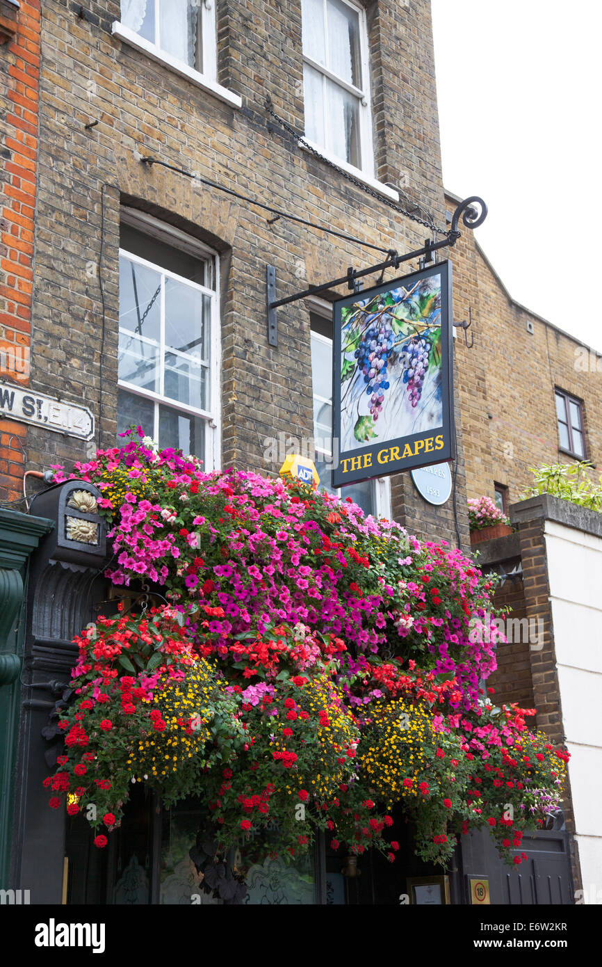 Le uve Pub di Limehouse Foto Stock