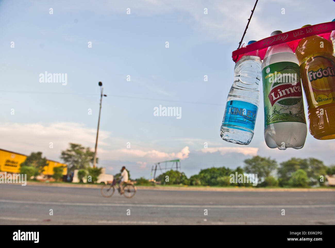 Soft drink bottiglie Foto Stock