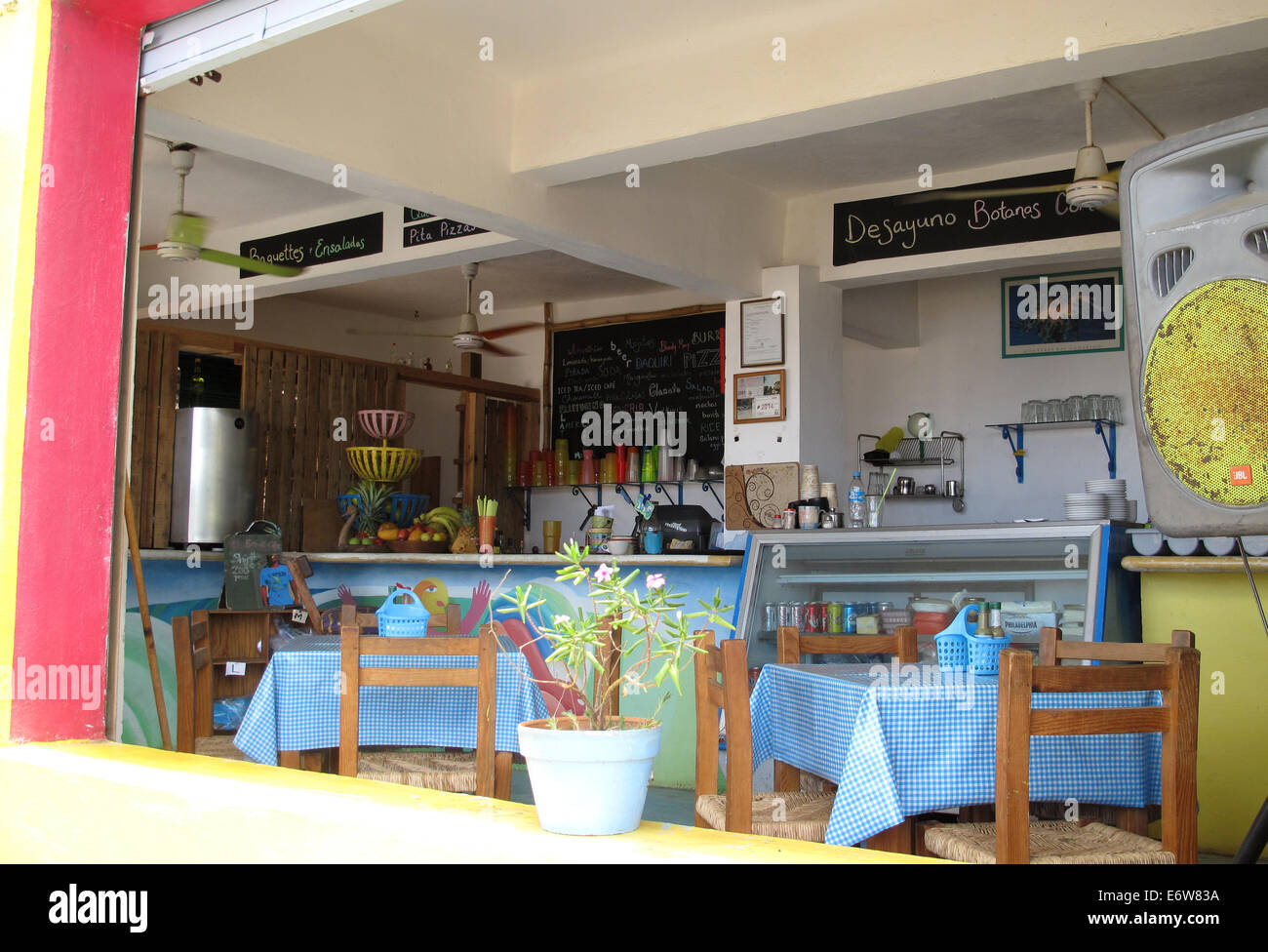 Ristorante esterno in Sayulita, Messico. Foto Stock