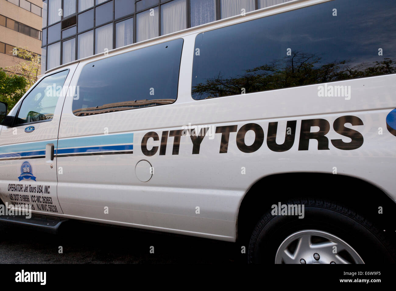 Visite guidate della città van - Washington DC, Stati Uniti d'America Foto Stock