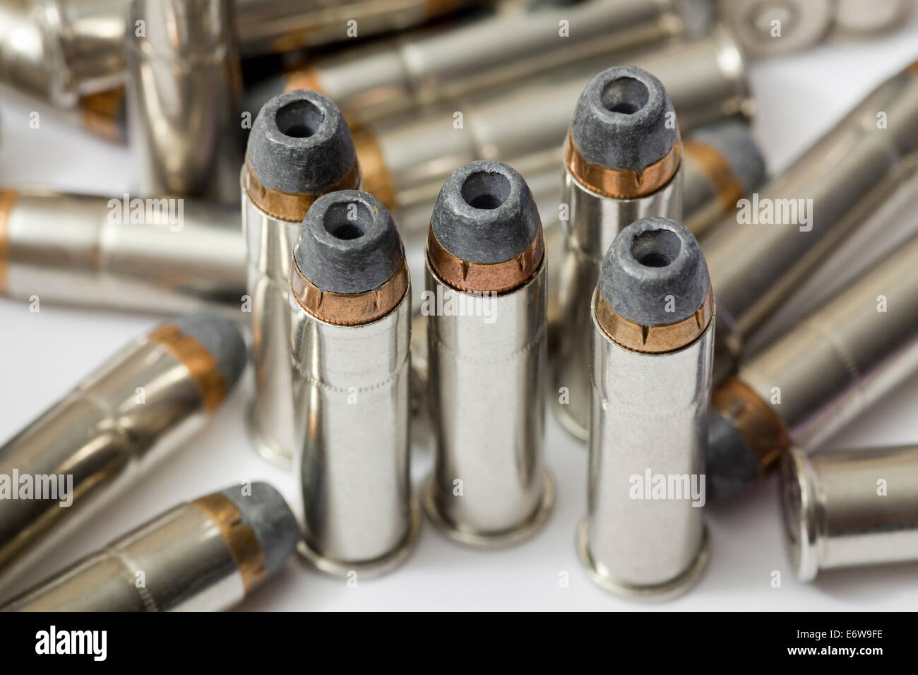Winchester 357 magnum punto cava proiettili (munizioni) - USA Foto Stock