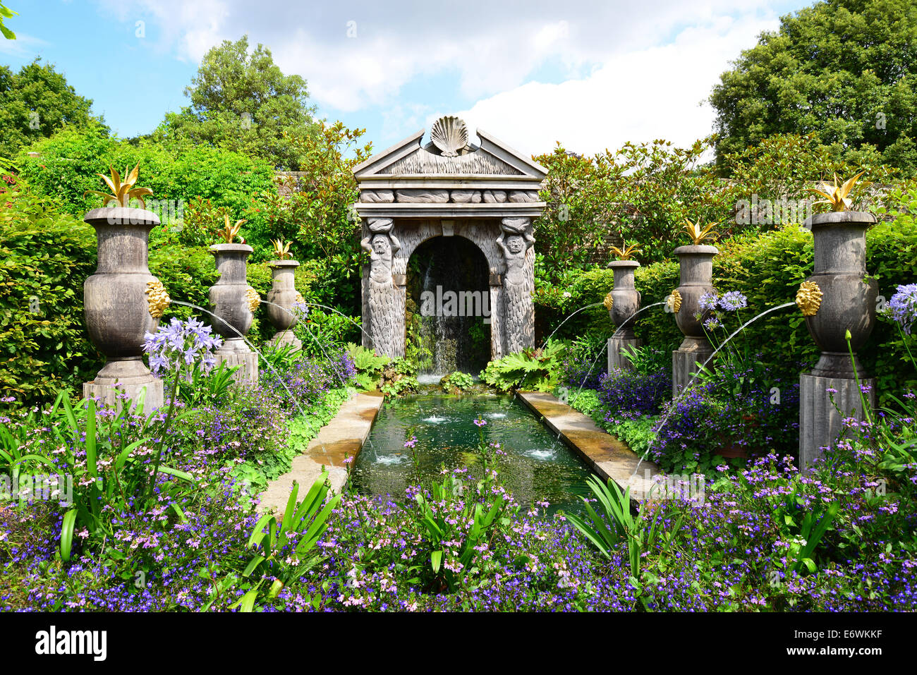 Il collettore Earl's Garden, Castello di Arundel e Arundel, West Sussex, in Inghilterra, Regno Unito Foto Stock