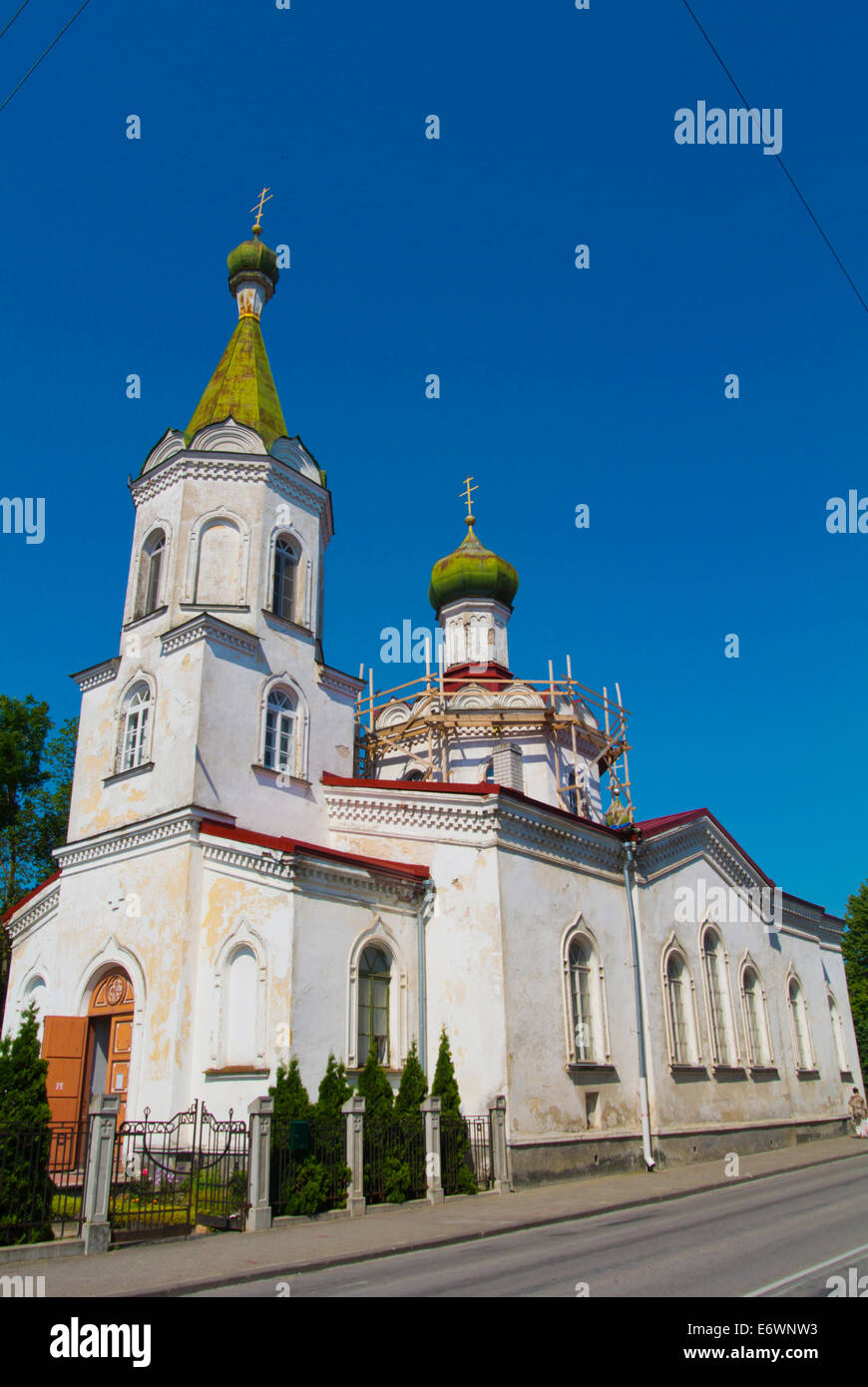 Chiesa russa ortodossa di Rakvere, Estonia, paesi baltici, Europa Foto Stock