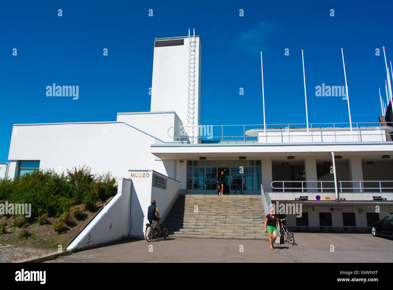 Urheilumuseo, museo dello sport, Olympiastadion, lo Stadio Olimpico, Taka-Töölö distretto, centro di Helsinki, Finlandia, Europa Foto Stock