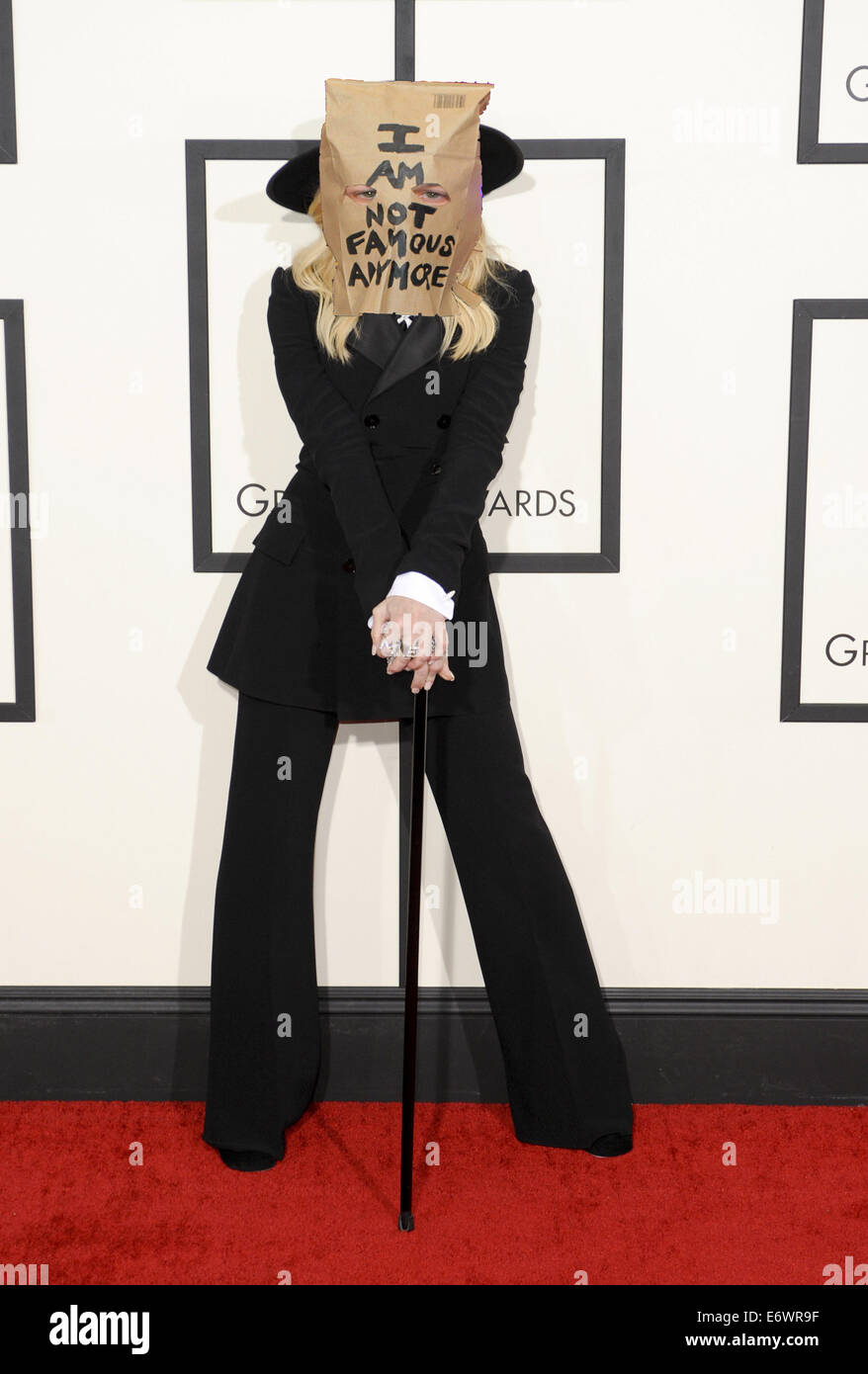 La 56th Annual Grammy Awards tenutosi presso la Staples Center - Arrivi con: Madonna dove: Los Angeles, California, Stati Uniti quando: 26 Gen 2014 Foto Stock