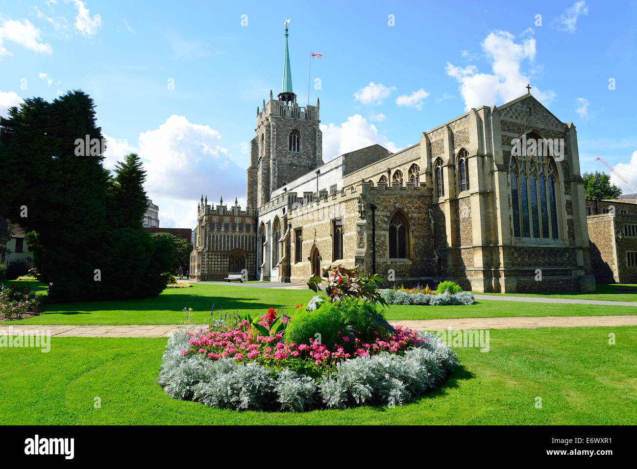 Cattedrale di Chelmsford (Chiesa di Santa Maria Vergine, San Pietro e San Cedd), Chelmsford Essex, Inghilterra, Regno Unito Foto Stock