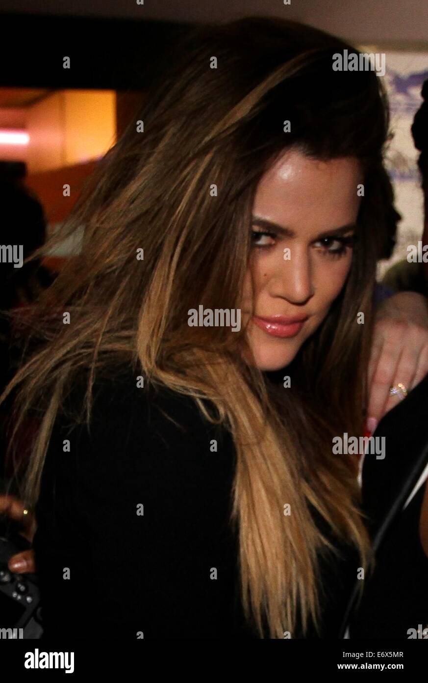 Il Robin Hood Progetto Celebrity Bowling al Pinz Bowling con: Khloe Kardashian dove: Studio City, California, Stati Uniti quando: 15 Feb 2014 Foto Stock