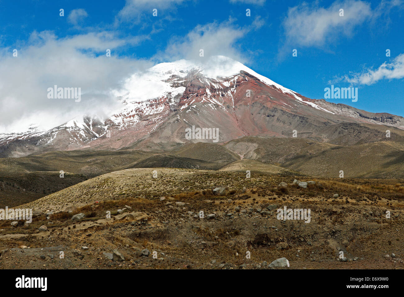 Vulcano Chimborazo, Provincia del Chimborazo, Ecuador Foto Stock