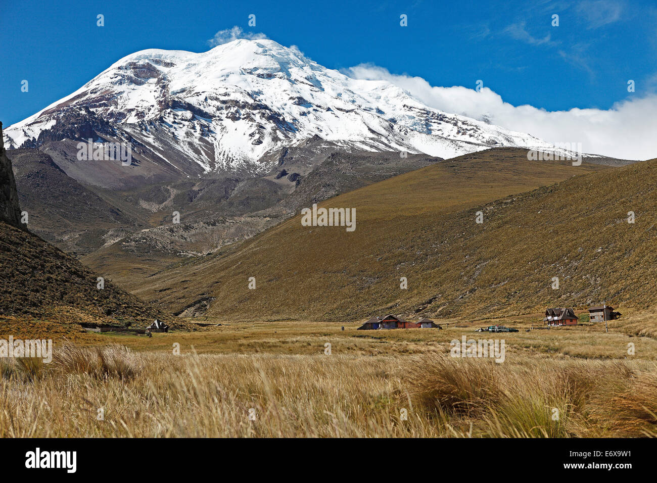 Vulcano Chimborazo, Provincia del Chimborazo, Ecuador Foto Stock