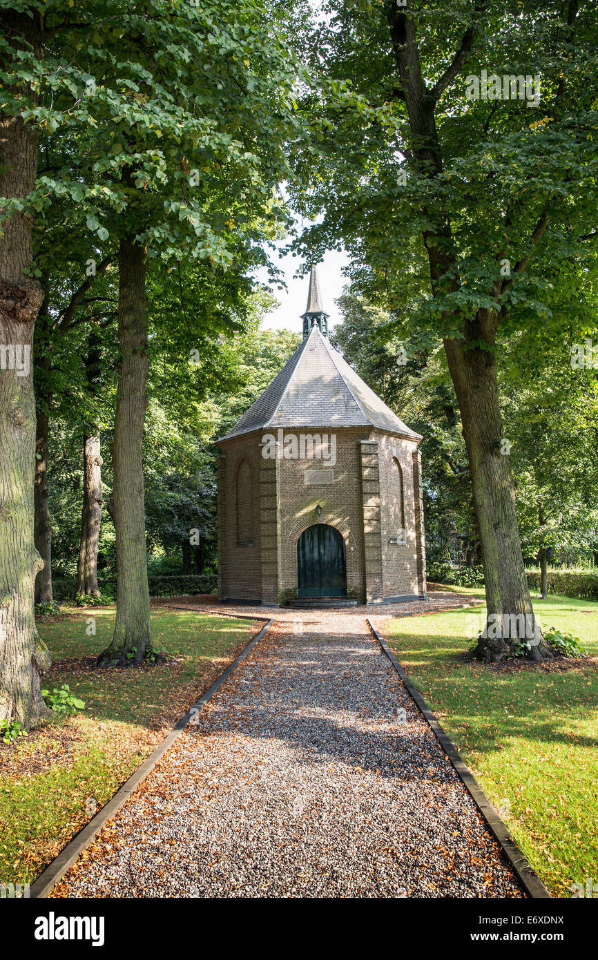 Paesi Bassi, Nuenen, villaggio di Vincent van Gogh. Chiesa olandese riformata, dove il suo padre era un reverendo. Verniciati più volte Foto Stock