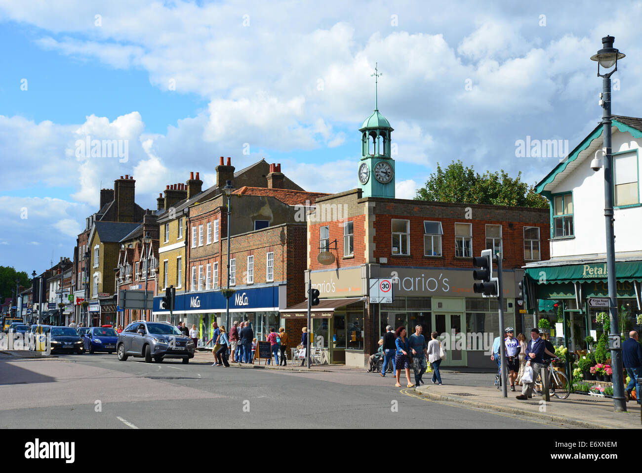 High Street, Berkhamsted, Hertfordshire, England, Regno Unito Foto Stock