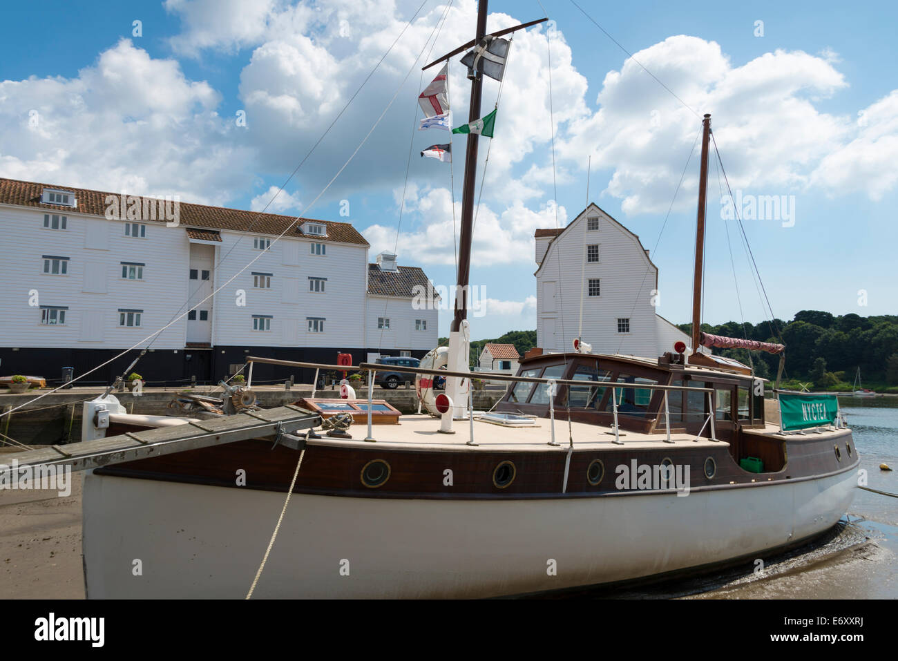 Woodbridge Tidemill, Il Tidemill Yacht Harbour, Woodbridge, Suffolk, Inghilterra, Regno Unito. Foto Stock