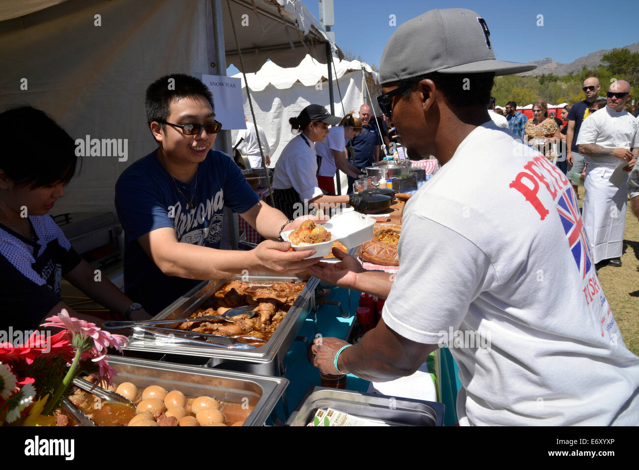 La Viva La cibo locale festival promuove cibi locali, Tucson, Arizona, Stati Uniti. Foto Stock