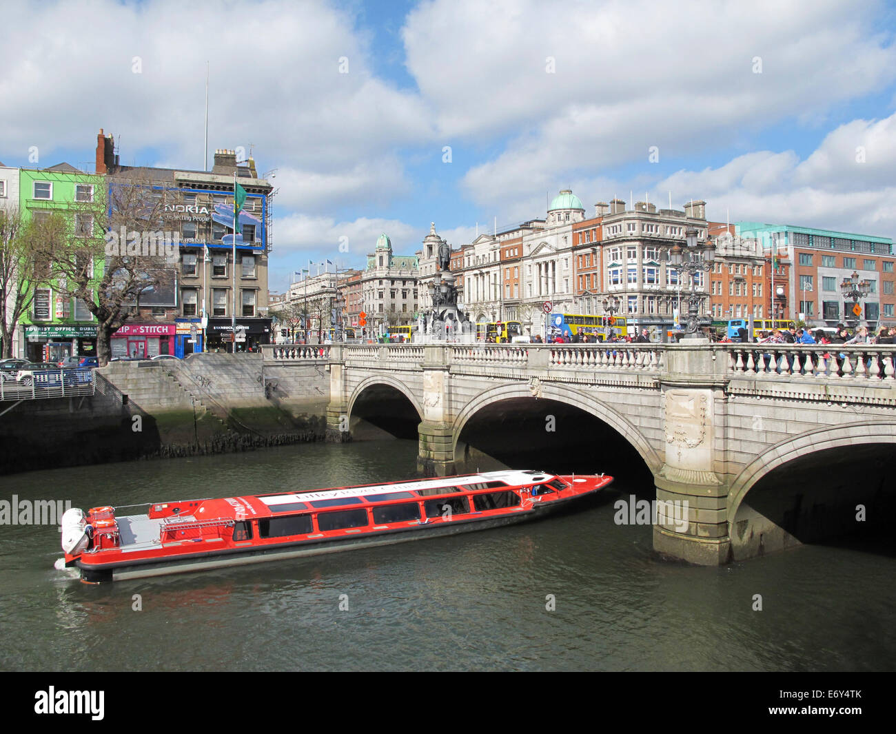 Fiume Liffey cruise Foto Stock