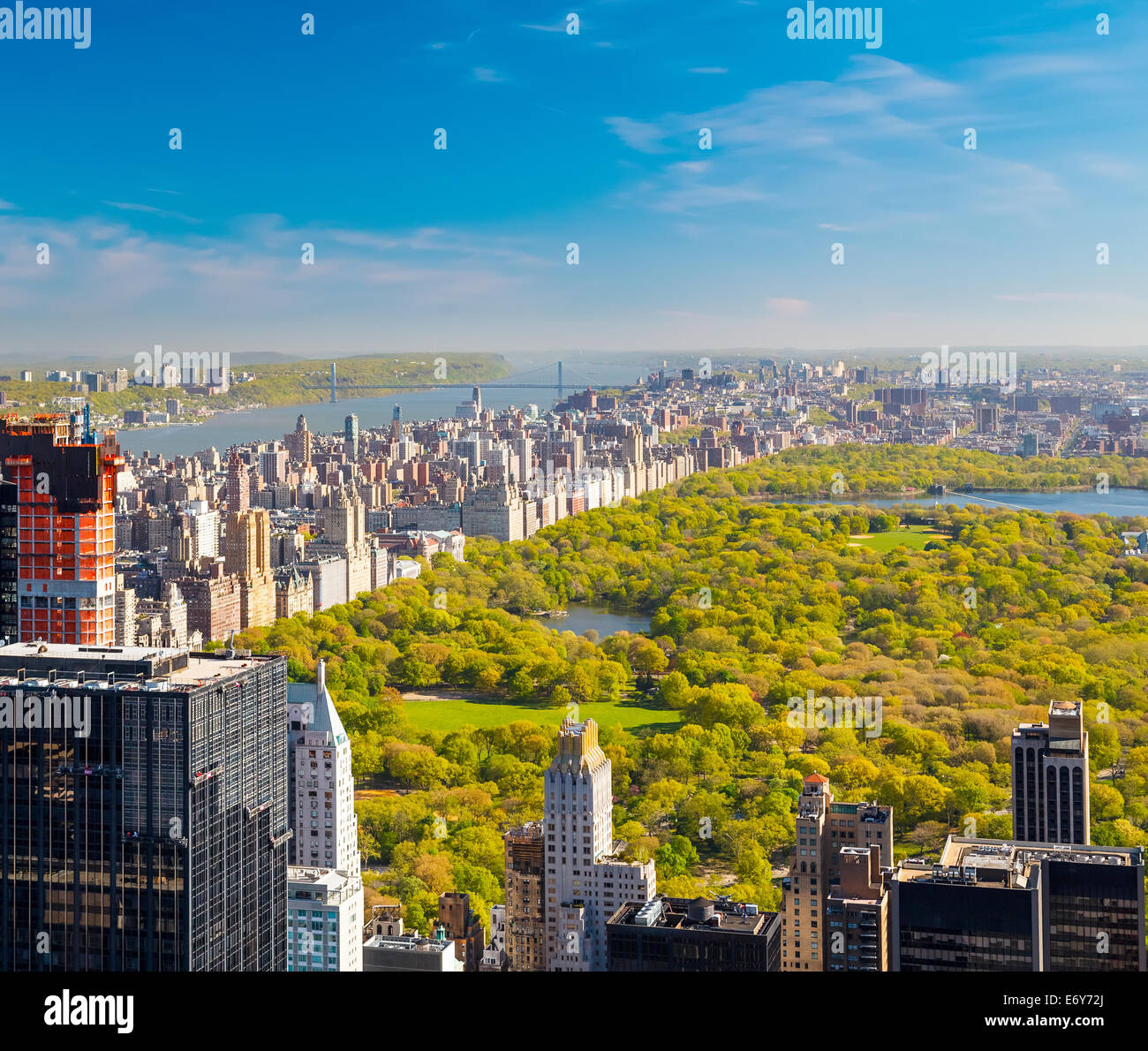 Vista su Central Park di New York Foto Stock