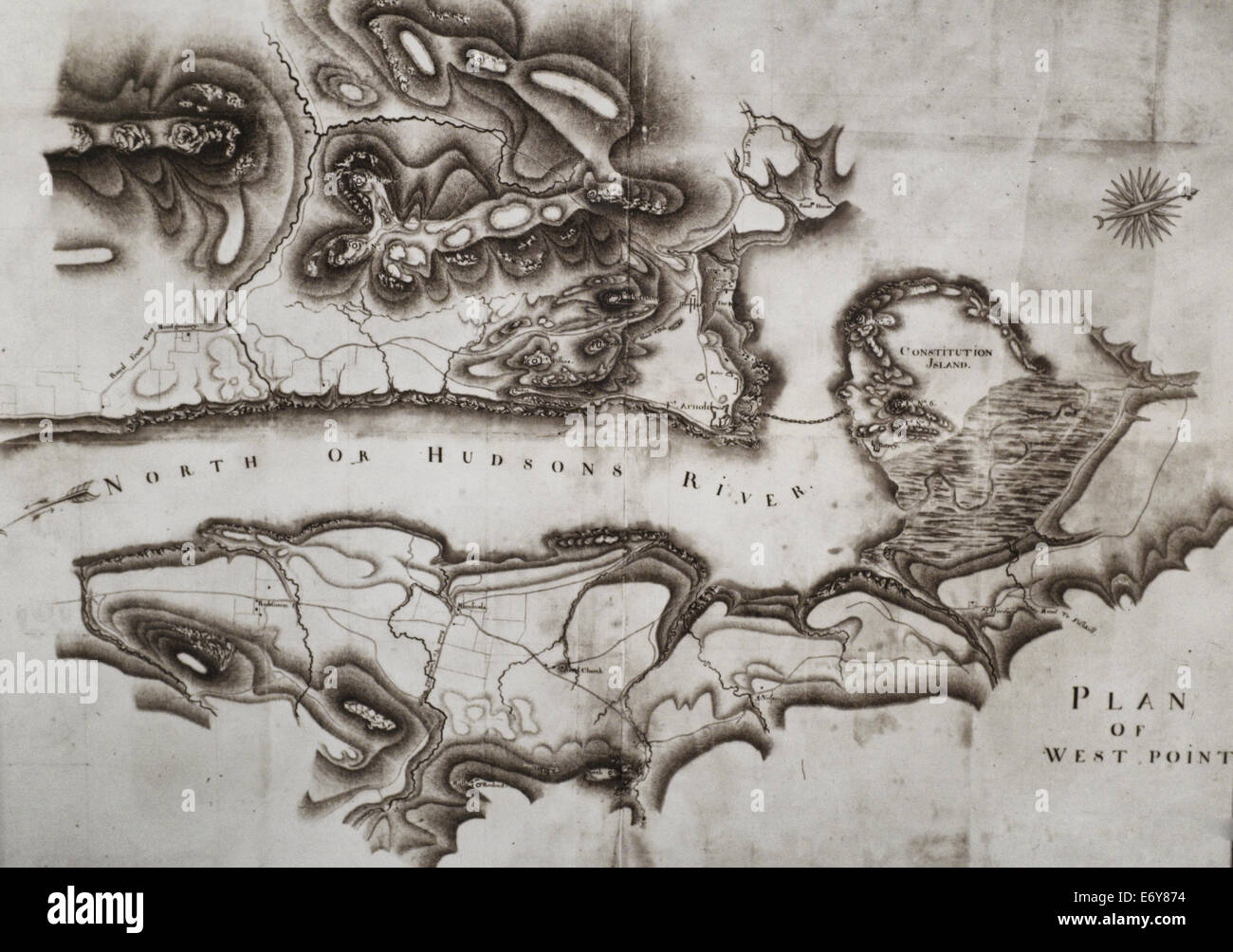 Piano di West Point, circa 1850 Foto Stock
