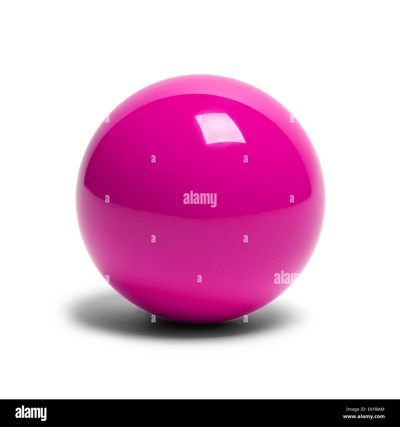 Disco Rosa sfera piscina isolata su sfondo bianco. Foto Stock