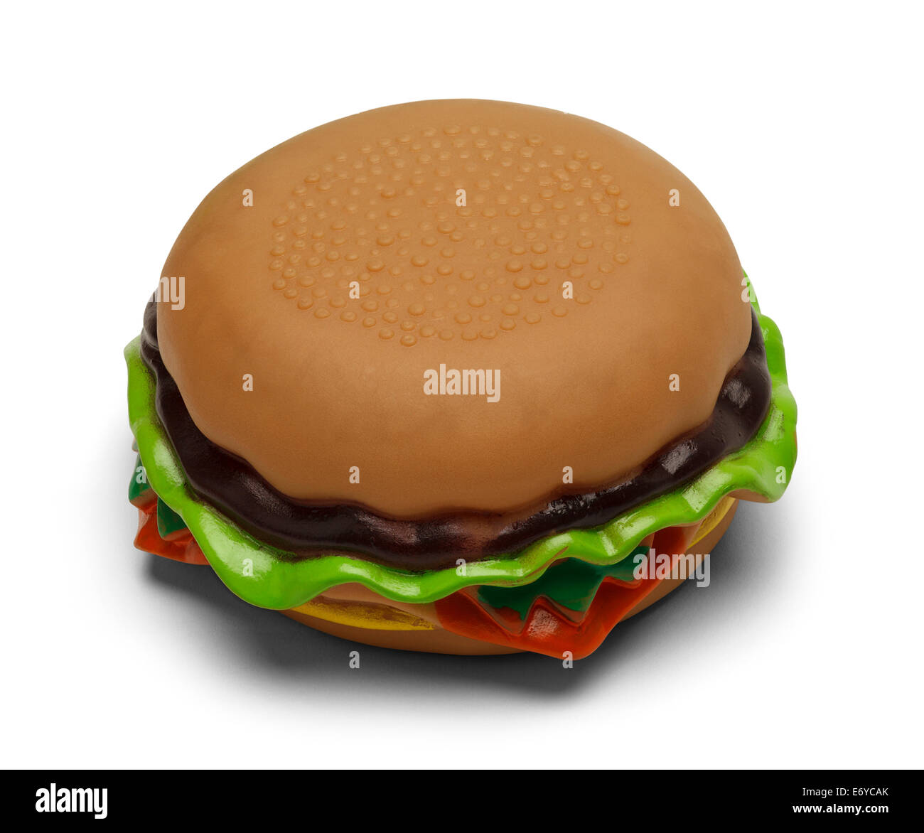 Gomma Burger stridulo isolati su sfondo bianco. Foto Stock
