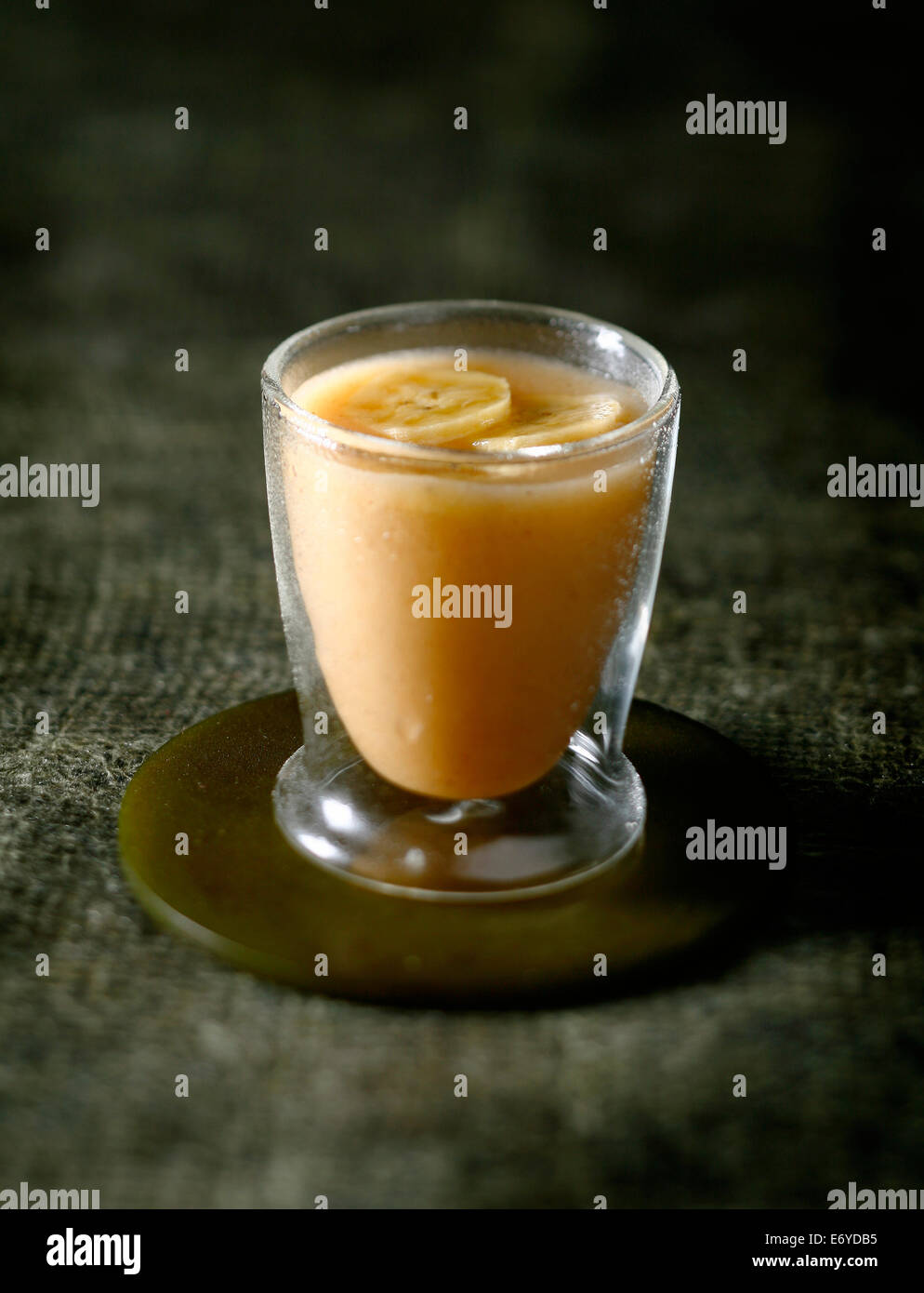 La vaniglia al sapore di banana e succo di arancia Foto Stock