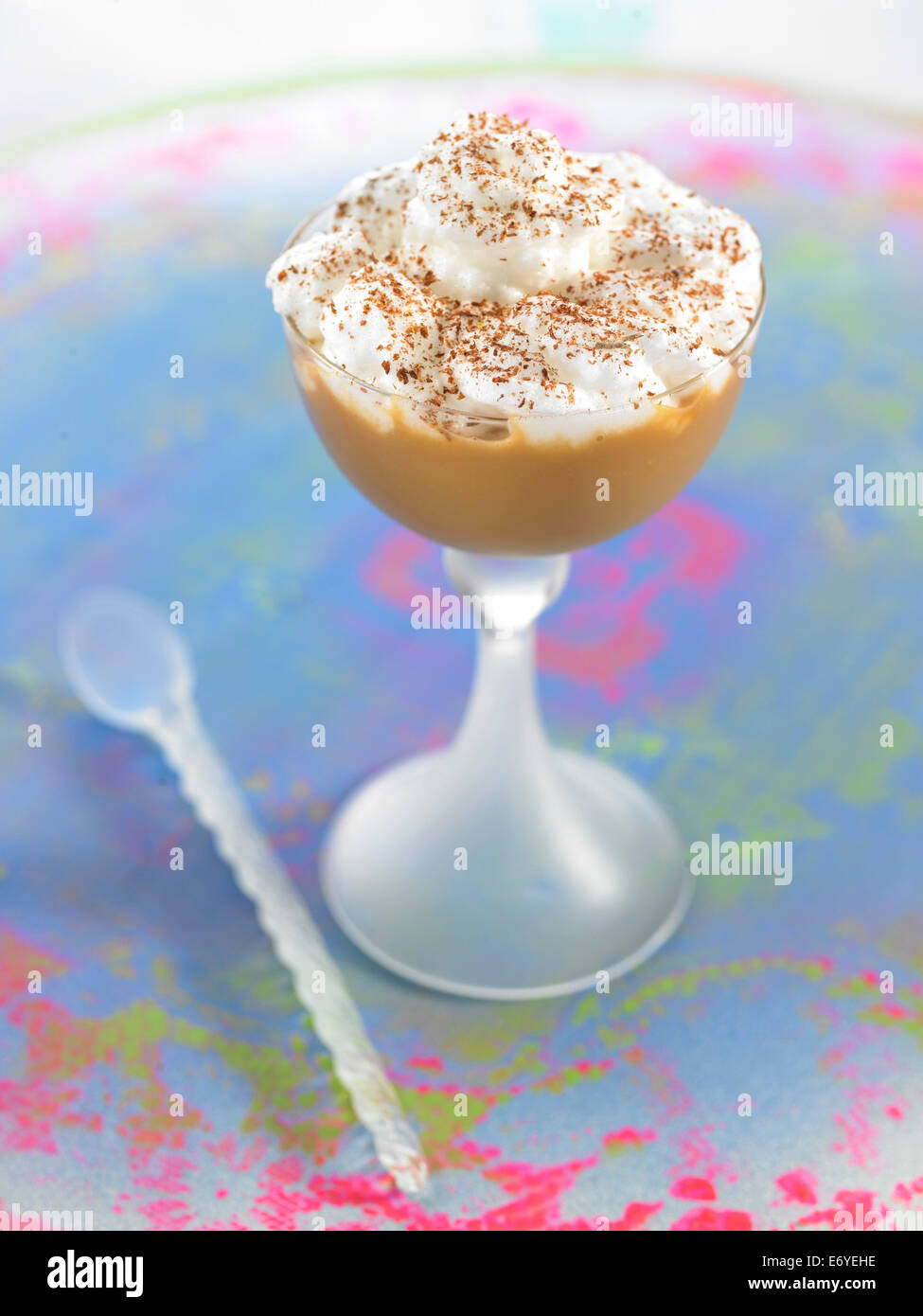 Soupir de Lima,dessert peruviana Foto Stock