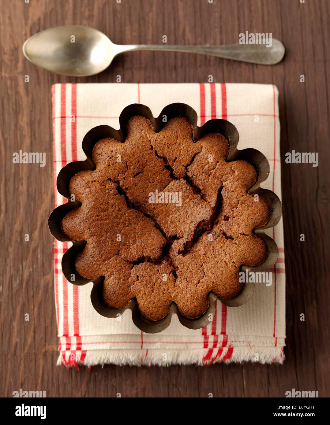 Cioccolato torta di semolino Foto Stock