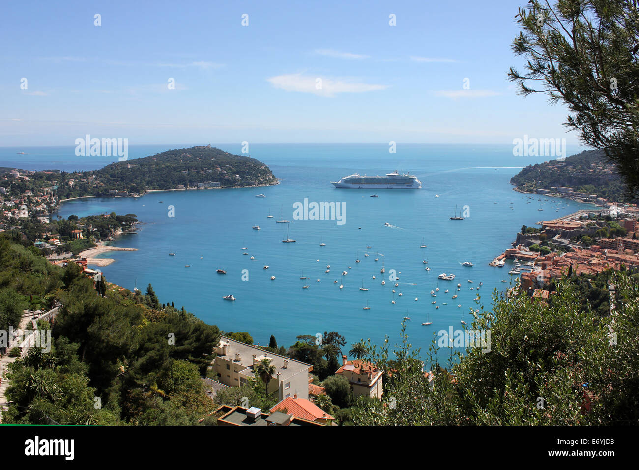 Francia Cote d Azur baia di Villefranche-sur-Mer Zoe Baker Foto Stock