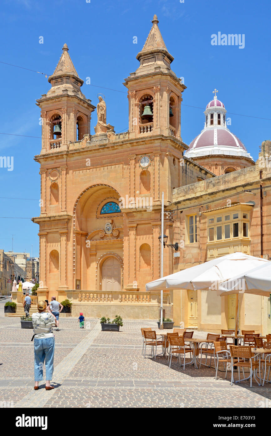 La Chiesa di Nostra Signora di Pompei Marsaxlokk Malta Europa Foto Stock