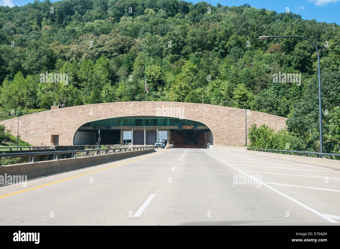 Ingresso al Cumberland Gap Tunnel Foto Stock