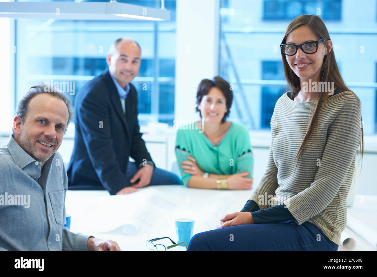 Ritratto di un gruppo di persone di affari Foto Stock