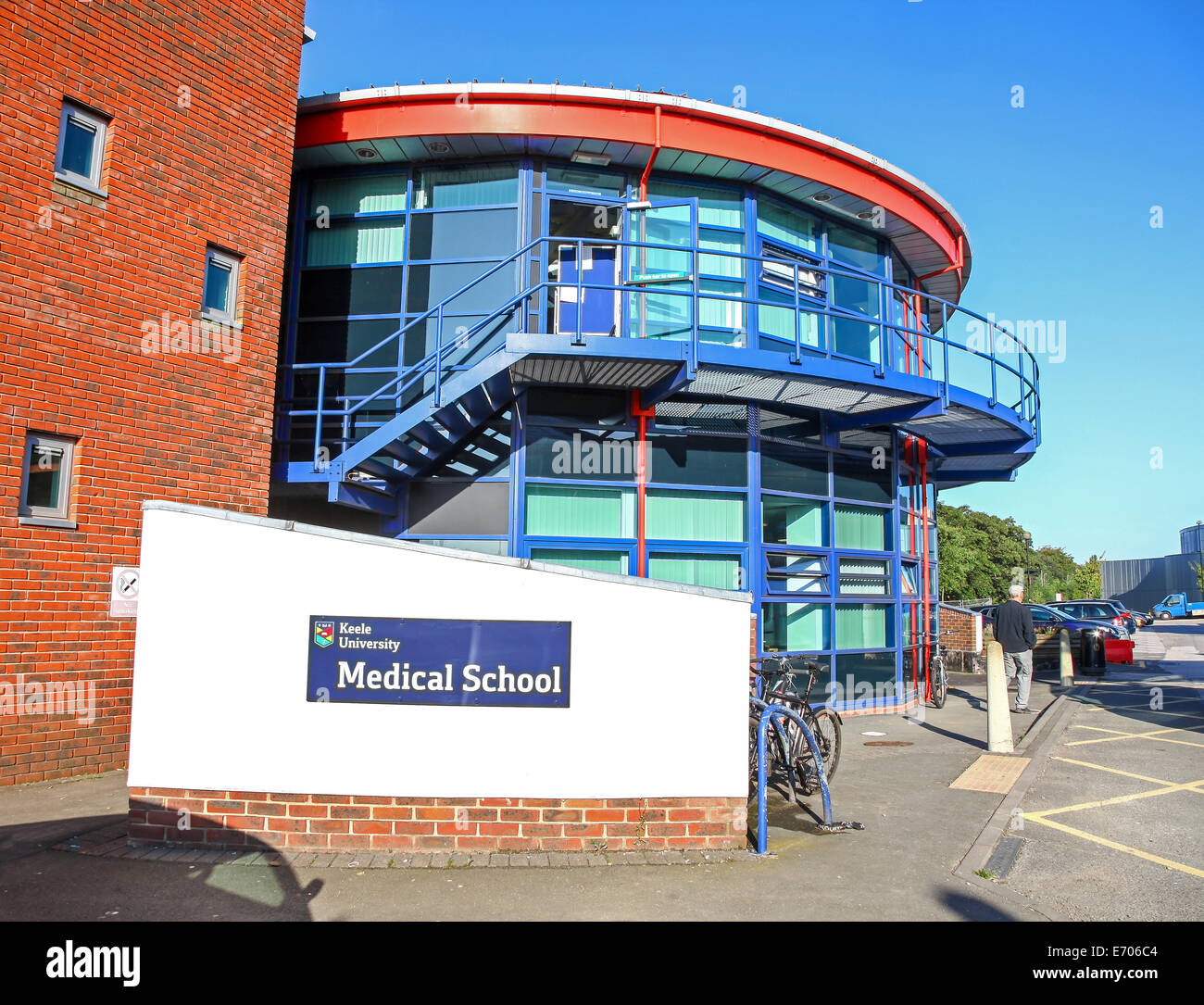 Keele University Medical School presso il Royal Stoke University Hospital of North Staffordshire Stoke on Trent Staffs England Regno Unito Foto Stock