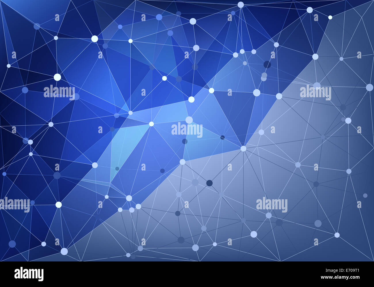 Triangolo astratto net Foto Stock