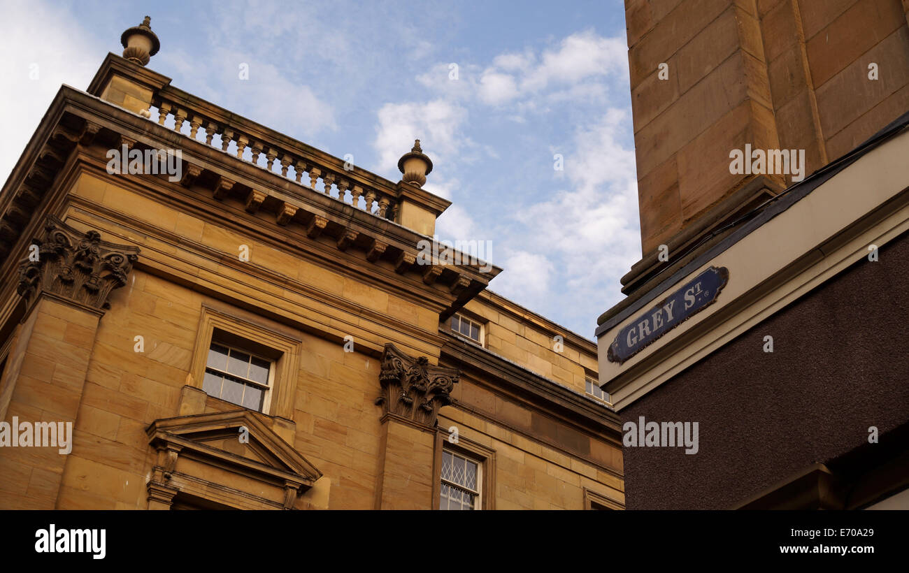 Grey Street, Newcastle upon Tyne, Tyne and Wear, England, Regno Unito, Europa Foto Stock